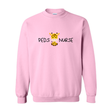 Load image into Gallery viewer, Peds Nurse Giraffe Crewneck