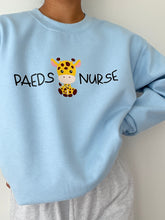 Load image into Gallery viewer, Paeds Nurse Giraffe Crewneck
