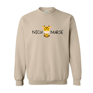 NICU Nurse Giraffe Crewneck