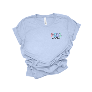 PEDS Nurse Rainbow T-Shirt