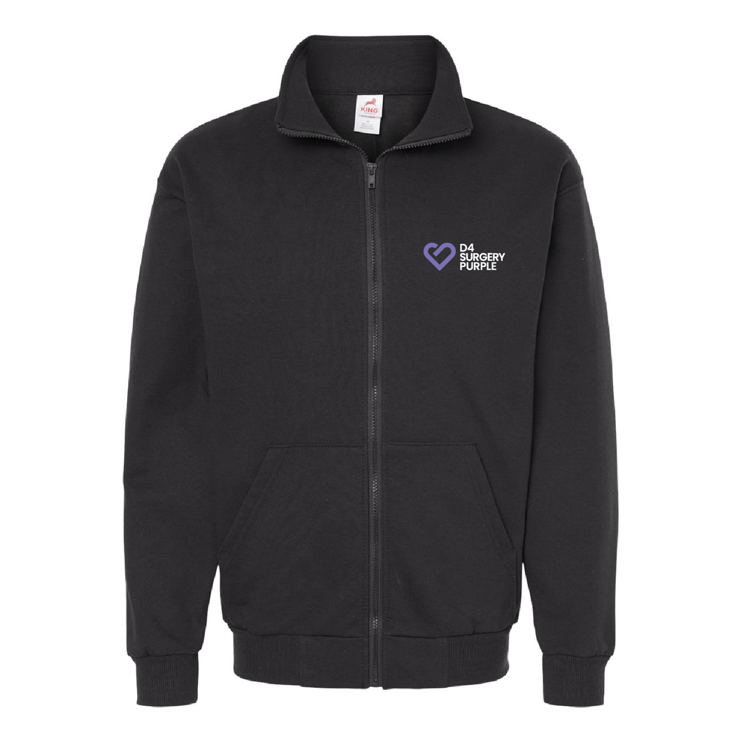 D4 Surgery Purple Hoodless Zip-Ups